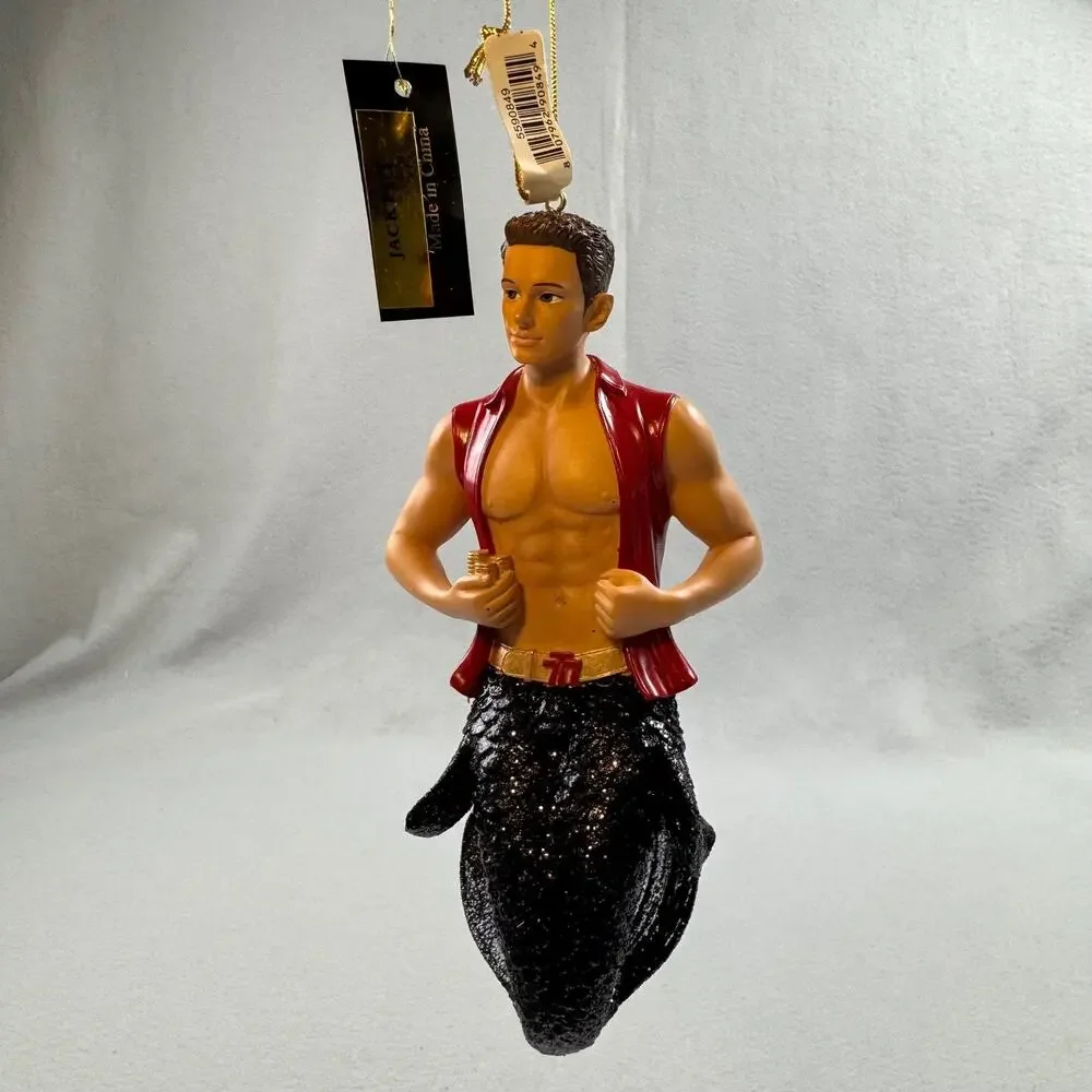 December Diamonds Jack Pot Merman Ornament 2015 Retired w Box 7